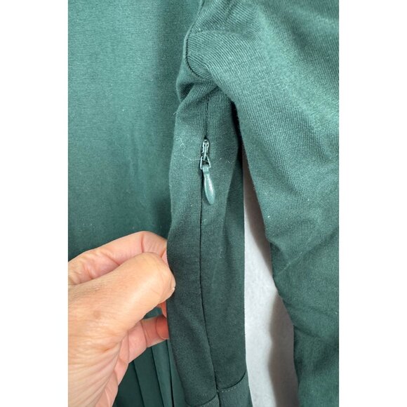 J.Crew Pleated ballet dress in‎ stretch cotton blend preppy sheer green sz M - Picture 9 of 9